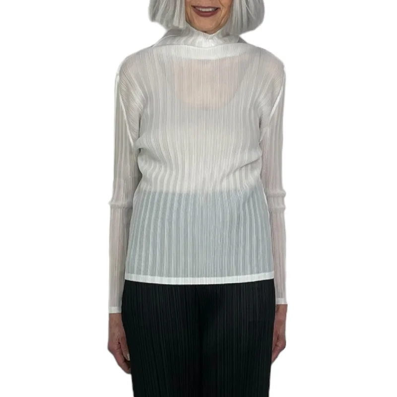 RIB PLEATS BASICS TURTLENECK