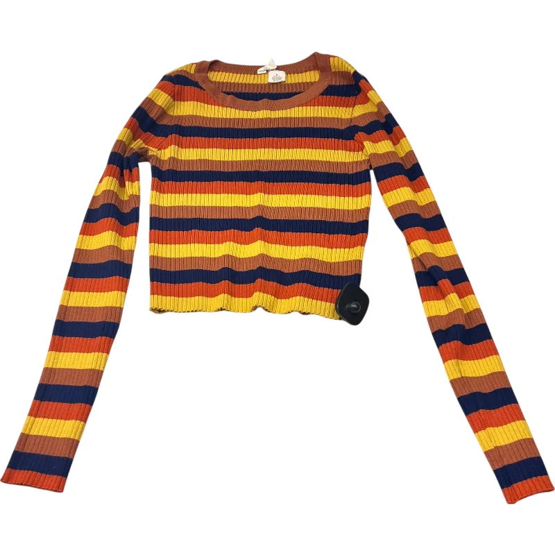 Top Long Sleeve By Sky and Sparrow In Multi-colored, Size: M