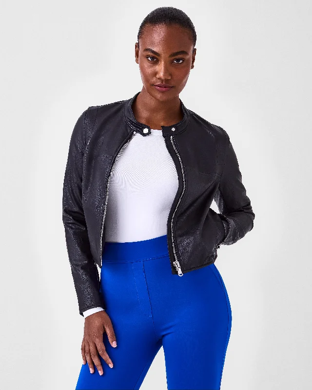 SPANX® Leather-Like Moto Jacket