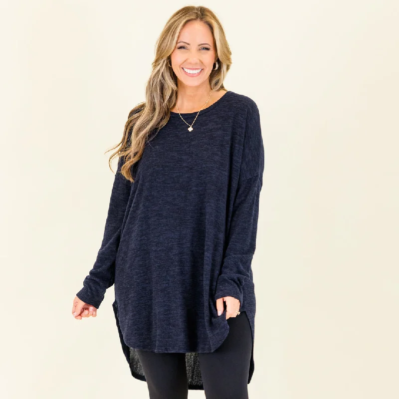 Cafe Cutie Tunic, Navy