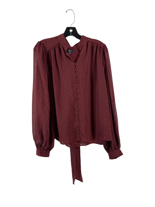 Top Long Sleeve By Lulus In Red, Size: M