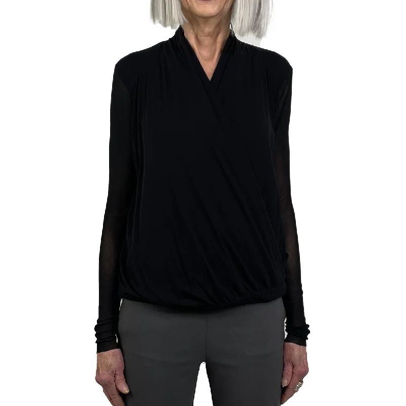 ASYMMETRIC SURPLICE TUNIC