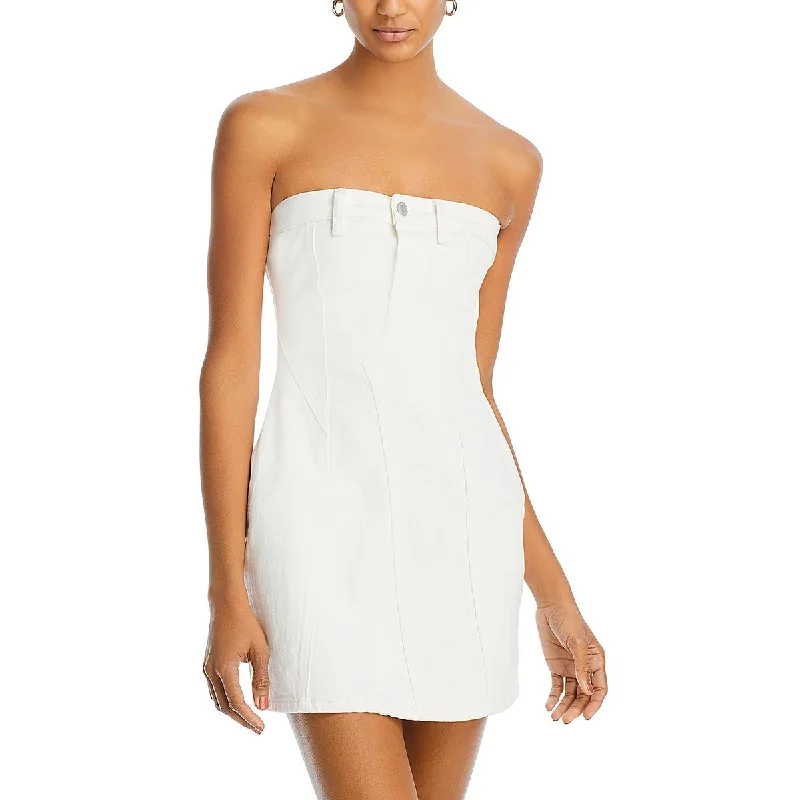 [BLANKNYC] Womens Above Knee Strapless Mini Dress