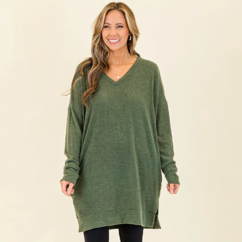 Marvelous Mind Top, Olive