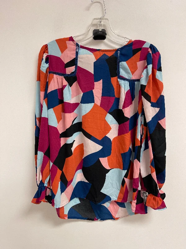 Top Long Sleeve By Clothes Mentor In Multi-colored, Size: M