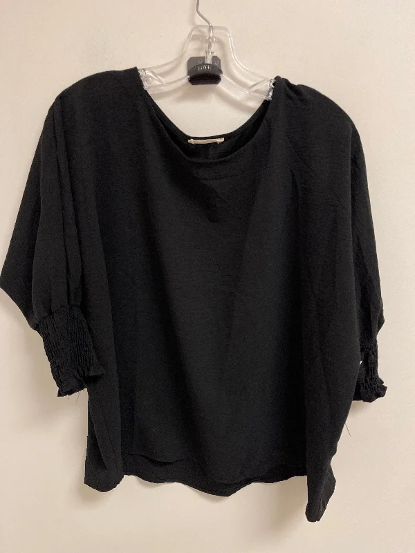 Top Long Sleeve By Clothes Mentor In Black, Size: L