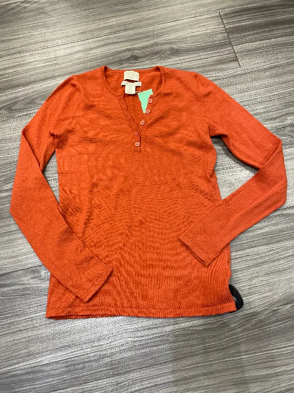 Top Long Sleeve By Telluride In Orange, Size: Xs