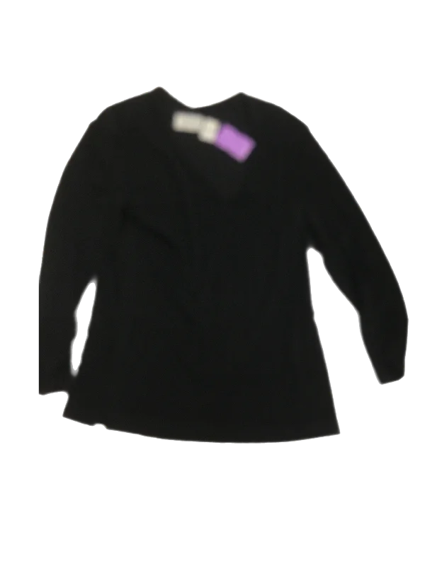 Top Long Sleeve By Chicos In Black, Size: 0