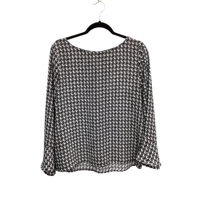 Top Long Sleeve By Ann Taylor In Black, Size: M