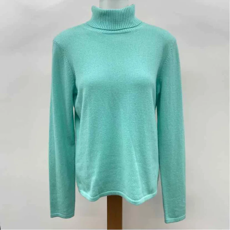 Saks Fifth Avenue Women's Size M Baby Blue Solid Sweater