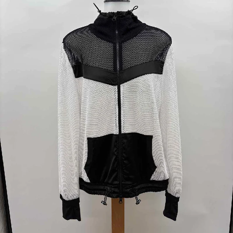 Blanc Noir Women's Size L Black mesh Jacket