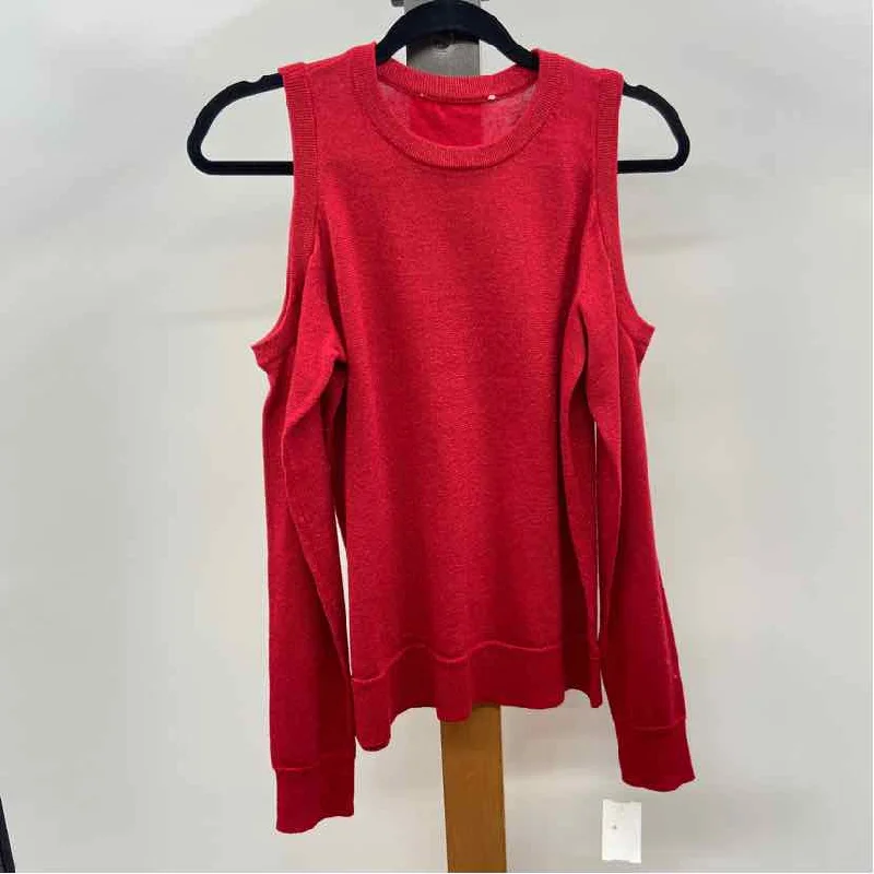 Michael Kors Women's Size S Red Shimmer Sweater