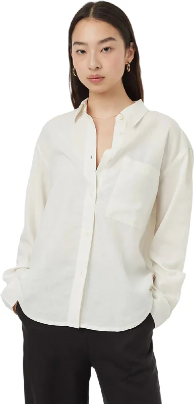 Hemp Button Front Shirt - Women's|-|Chemise boutonnée en chanvre sur le devant - Femme