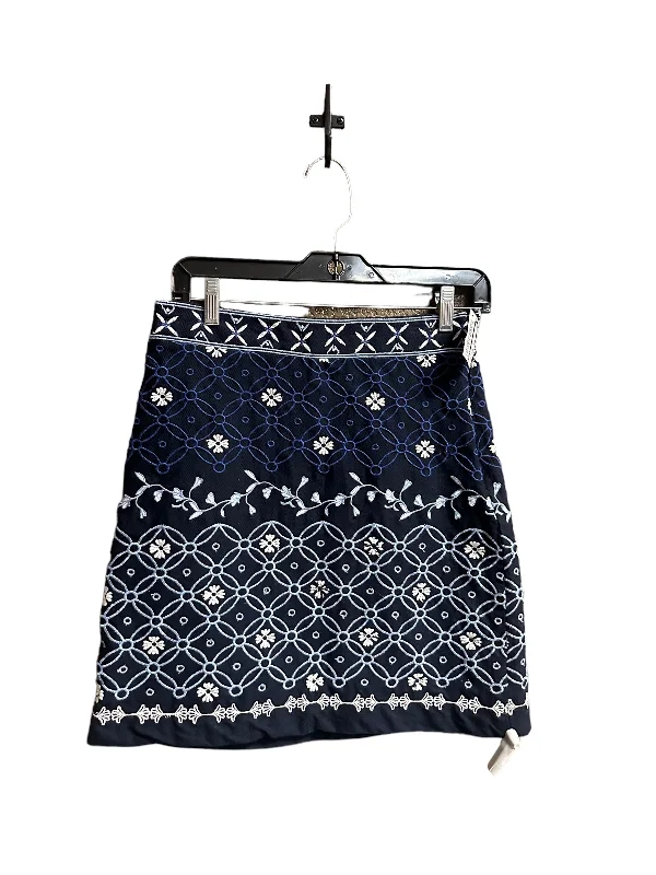 Blue & White Skirt Mini & Short Loft, Size 0