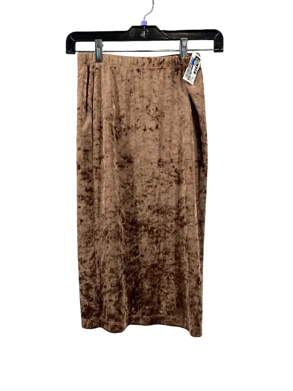 Brown Skirt Midi Altard State, Size Xs