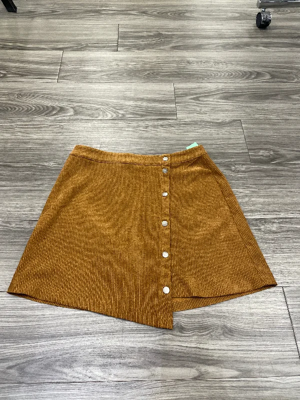 Brown Skirt Mini & Short Lush, Size L