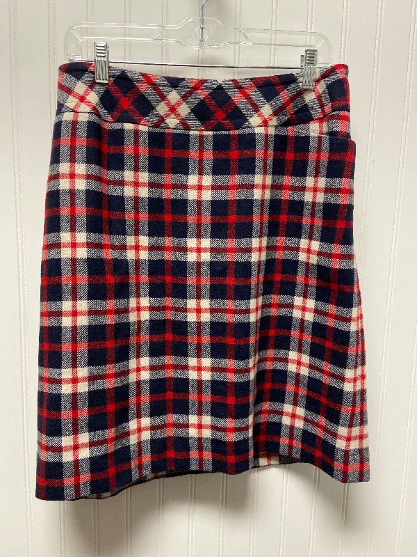 Plaid Pattern Skirt Midi Talbots, Size 16w