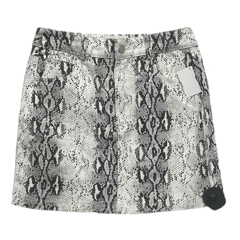 Snakeskin Print Skirt Mini & Short Cotton Candy, Size S