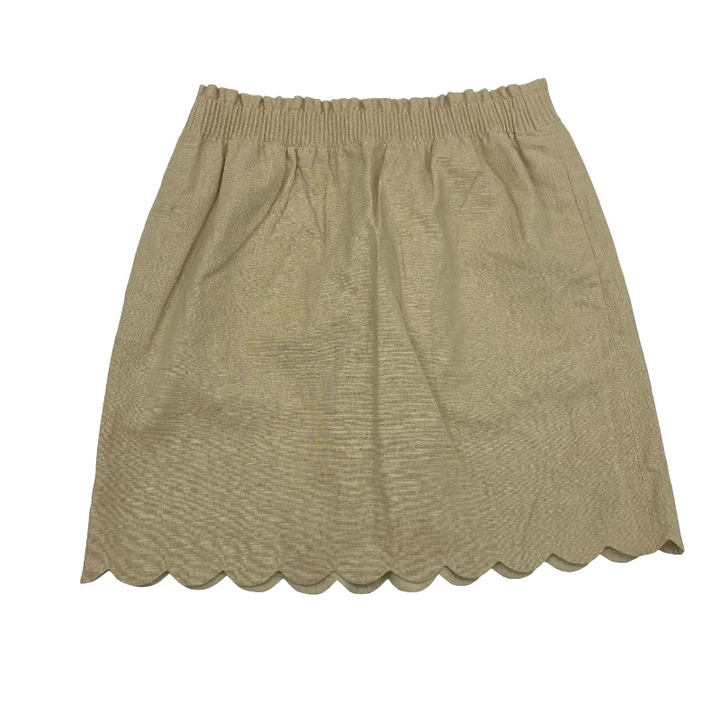 TAN SKIRT MINI & SHORT by J. CREW Size:8