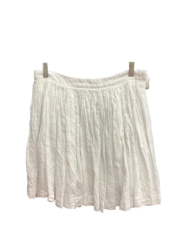 White Skirt Mini & Short J. Crew, Size 10