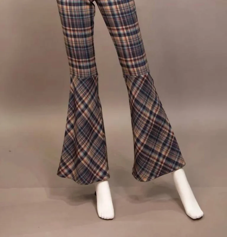 Flare Pant In Checks