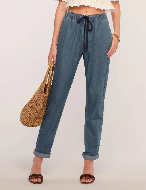 Gatsby Straight Leg Pants In Denim