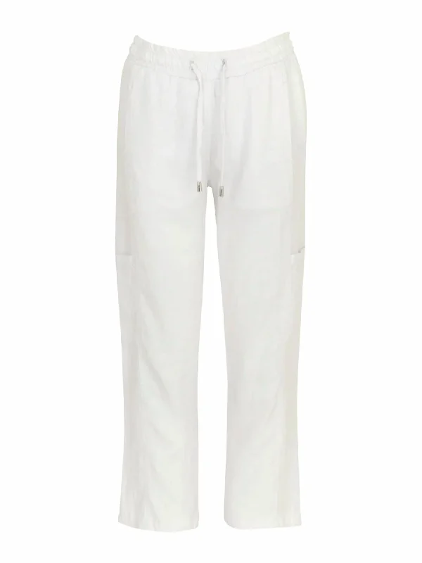 Linen Pant In White