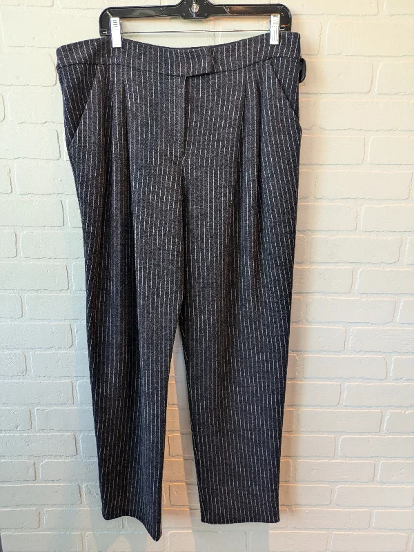 Pants Dress By Armani Collezoni In Blue & Grey, Size: 12