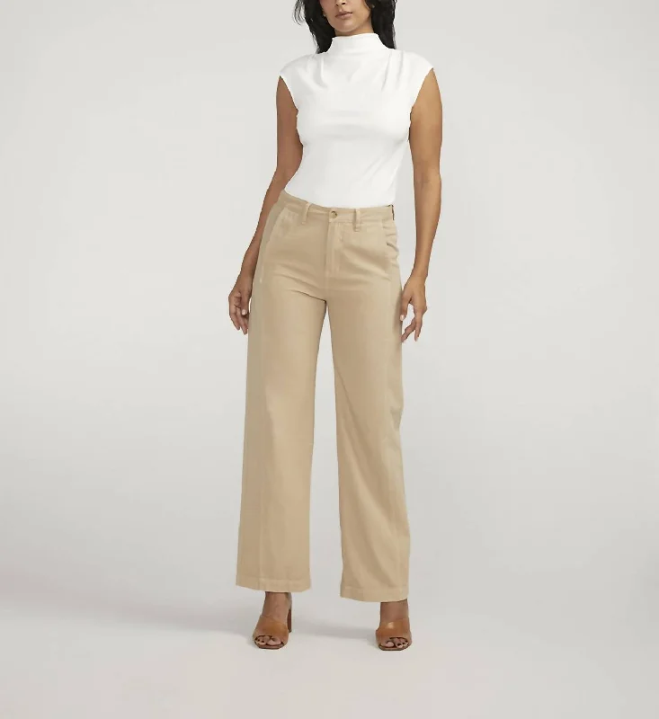 Slimming Trouser In Humus