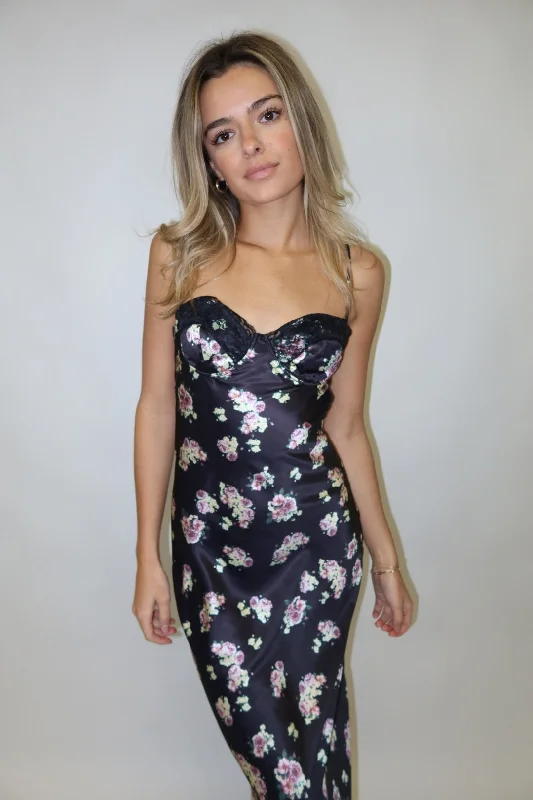 HYDRANGEA CUTOUT DRESS