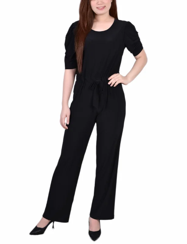 Elbow Sleeve Jumpsuit