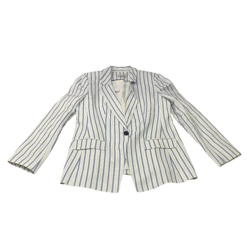 Blazer By Loft In Blue & White, Size: M