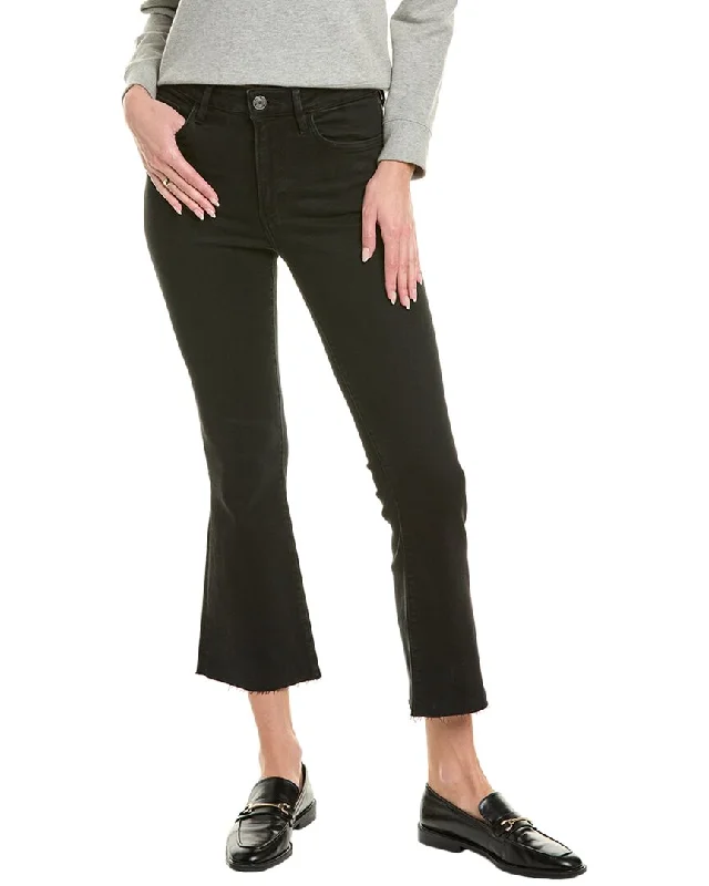 FRAME Denim Le Crop Black Thorn Mini Bootcut Jean