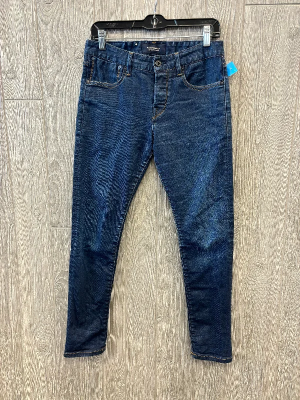 Jeans Skinny By Scotch & Soda In Blue Denim, Size: 8