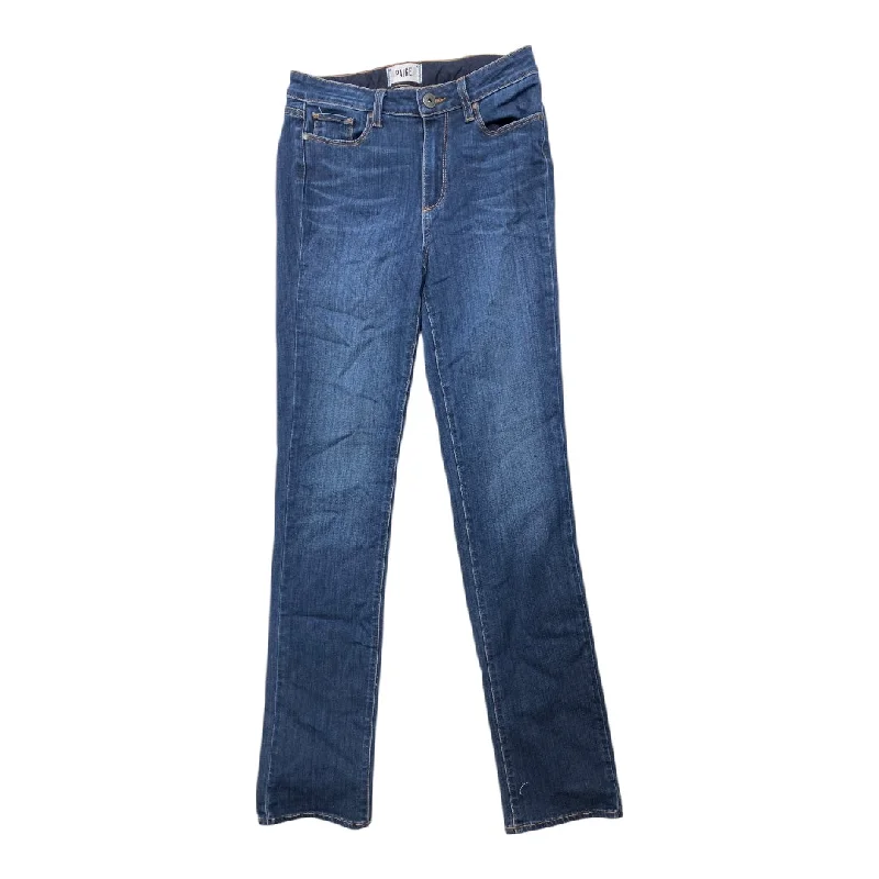 Jeans Straight By Paige In Blue Denim, Size: 6