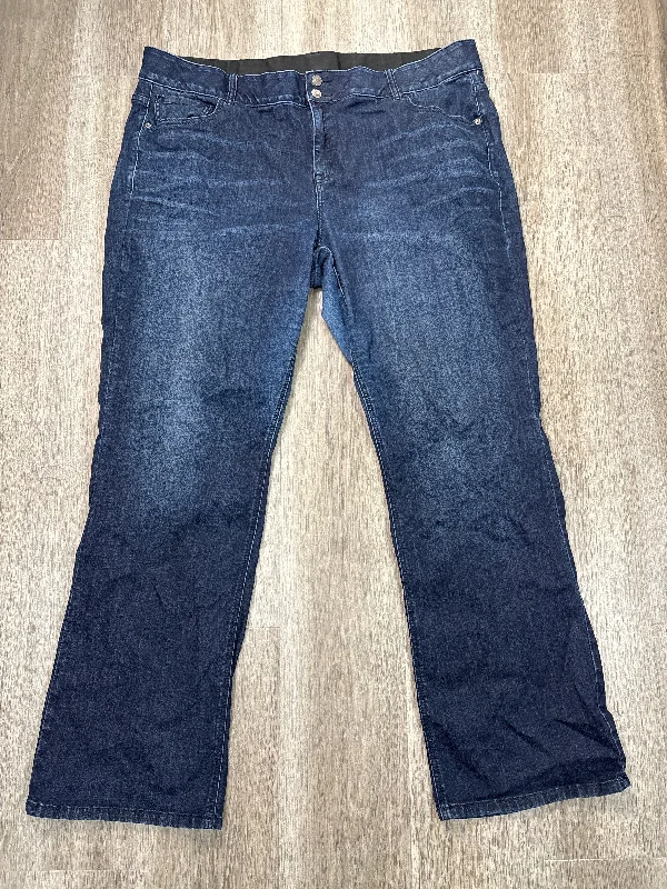 Jeans Straight By Venezia In Blue Denim, Size: 26