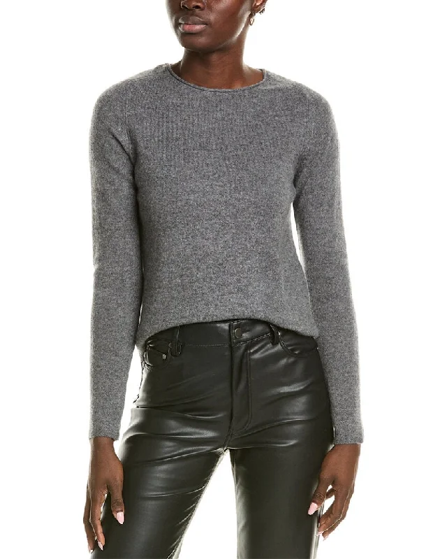 sofiacashmere Relaxed Crewneck Cashmere Sweater